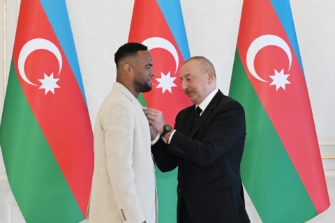 President Ilham Aliyev received Azerbaijani athletes who won medals at Paris Summer Olympic Games and their coaches - VIDEO - PHOTO