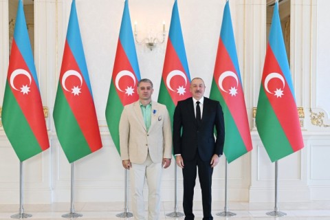 President Ilham Aliyev received Azerbaijani athletes who won medals at Paris Summer Olympic Games and their coaches - VIDEO - PHOTO