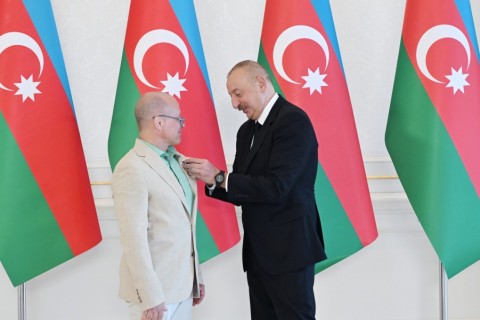 President Ilham Aliyev received Azerbaijani athletes who won medals at Paris Summer Olympic Games and their coaches - VIDEO - PHOTO