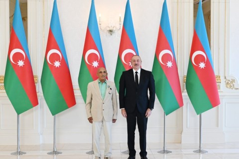 President Ilham Aliyev received Azerbaijani athletes who won medals at Paris Summer Olympic Games and their coaches - VIDEO - PHOTO