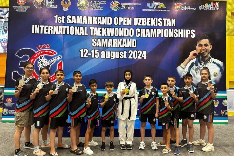 Azerbaijani taekwondo players won 12 medals at Samarkand Open 2024 - PHOTO