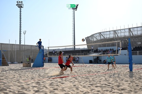 Dövlət qurumlarının əməkdaşları arasında çimərlik voleybolu üzrə yarış keçirilib - FOTO