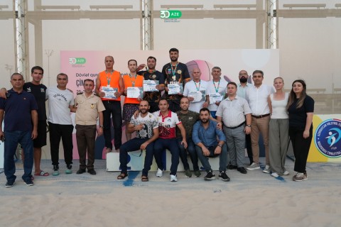 Dövlət qurumlarının əməkdaşları arasında çimərlik voleybolu üzrə yarış keçirilib - FOTO