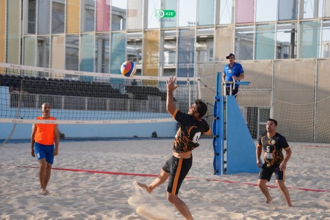 Dövlət qurumlarının əməkdaşları arasında çimərlik voleybolu üzrə yarış keçirilib - FOTO