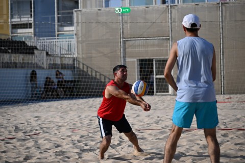 Dövlət qurumlarının əməkdaşları arasında çimərlik voleybolu üzrə yarış keçirilib - FOTO