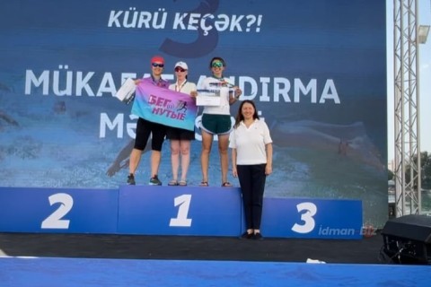 "Let's cross Kur?!" The awarding ceremony of the open water swimming competition was held - PHOTO