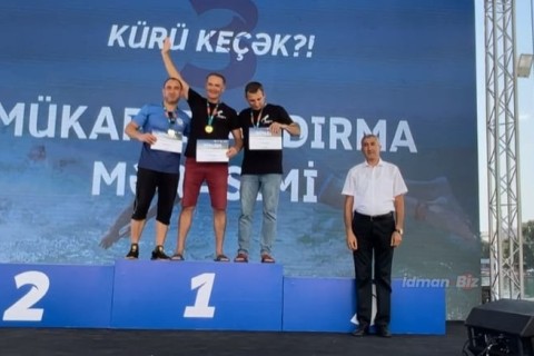 "Let's cross Kur?!" The awarding ceremony of the open water swimming competition was held - PHOTO