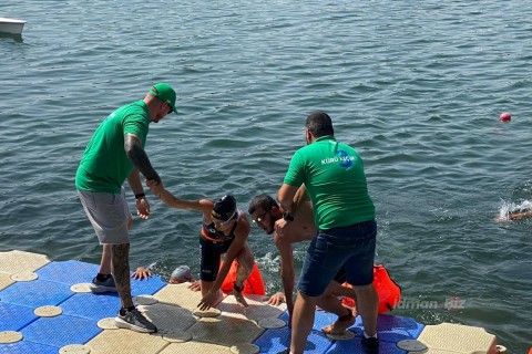 "Let's cross Kur?!" The awarding ceremony of the open water swimming competition was held - PHOTO