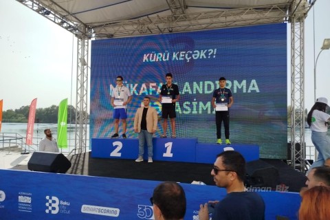 "Let's cross Kur?!" The awarding ceremony of the open water swimming competition was held - PHOTO