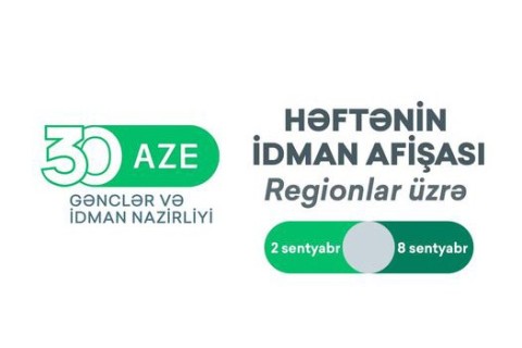 Regionlar üzrə HƏFTƏNİN İDMAN AFİŞASI