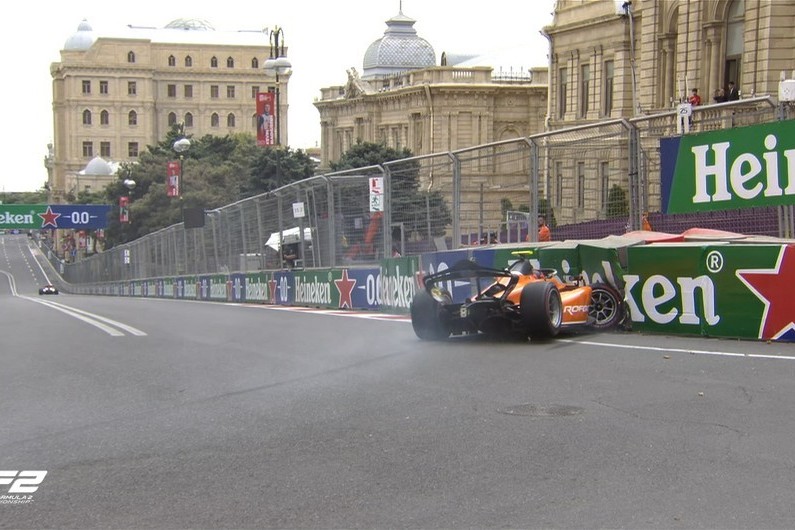 Goethe goes into barriers at Baku F2 race