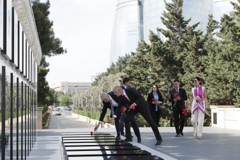 The president of the European Paralympic Committee arrived in Baku - PHOTO