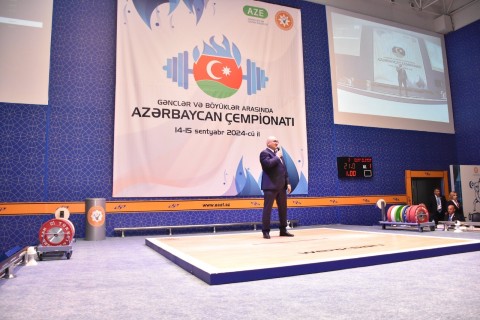 Ağırlıqqaldırma üzrə Azərbaycan çempionatının açılış mərasimi keçirilib - FOTO