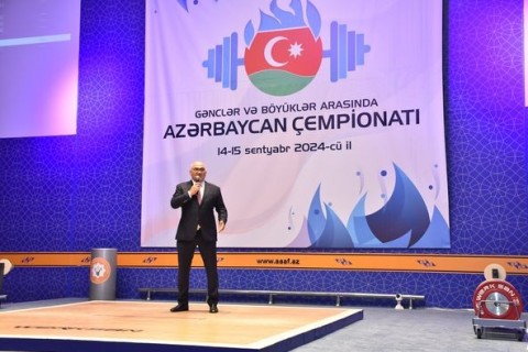 Ağırlıqqaldırma üzrə Azərbaycan çempionatının açılış mərasimi keçirilib - FOTO