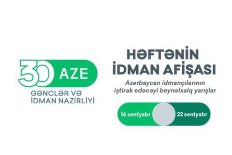 Beynəlxalq yarışlar üzrə HƏFTƏNİN İDMAN AFİŞASI