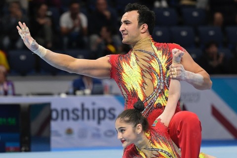 Azerbaijan national team on their way to World Championship