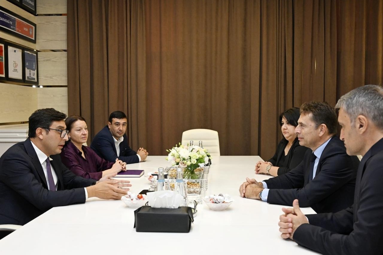 Farid Gayibov meets with ETTU President Pedro Miguel Moura - PHOTO