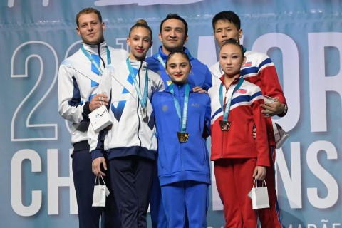 Akrobatika gimnastlarından dünya çempionatında tarixi nəticə - 8 medal - FOTO