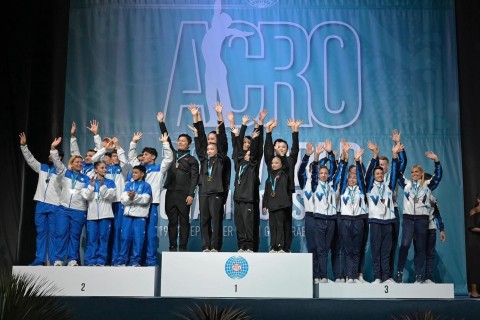 Akrobatika gimnastlarından dünya çempionatında tarixi nəticə - 8 medal - FOTO