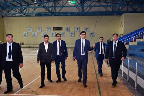 Minister of Youth and Sports Farid Gayibov Visits Olympic Sports Complexes - PHOTO