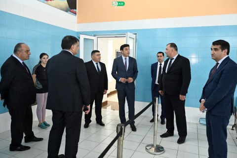 Minister of Youth and Sports Farid Gayibov Visits Olympic Sports Complexes - PHOTO