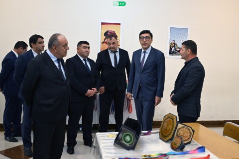 Minister of Youth and Sports Farid Gayibov Visits Olympic Sports Complexes - PHOTO