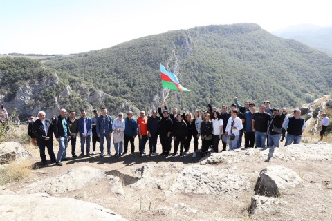 Participants of Vugar Gashimov Memorial 2024 tour Shusha - PHOTO