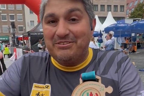 Azərbaycanın birinci “Ironman”i Varşavada marafona qatılıb