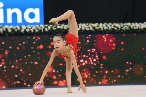 Bədii gimnastika üzrə 3-cü beynəlxalq “Ocaq kuboku” davam edir - FOTO