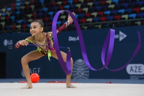 Bədii gimnastika üzrə “Ocaq kuboku” 3-cü günündə - FOTO