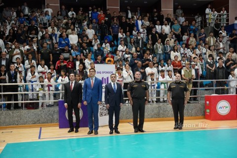 Taekvondo üzrə beynəlxalq turnirin açılışı mərasimi olub - FOTO