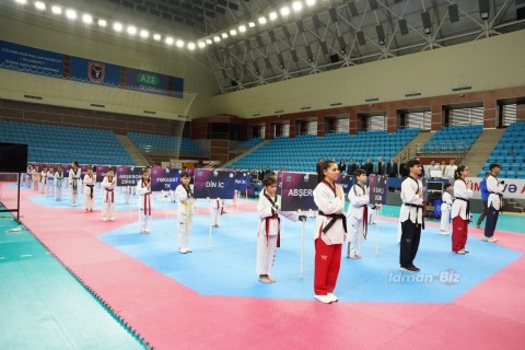 Taekvondo üzrə beynəlxalq turnirin açılışı mərasimi olub - FOTO