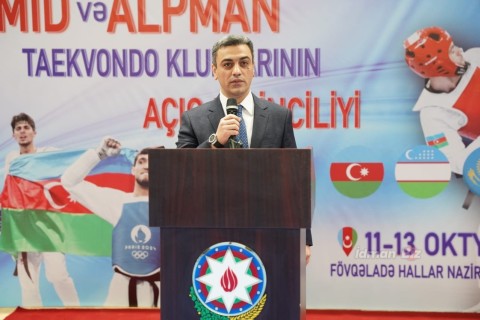 Taekvondo üzrə beynəlxalq turnirin açılışı mərasimi olub - FOTO