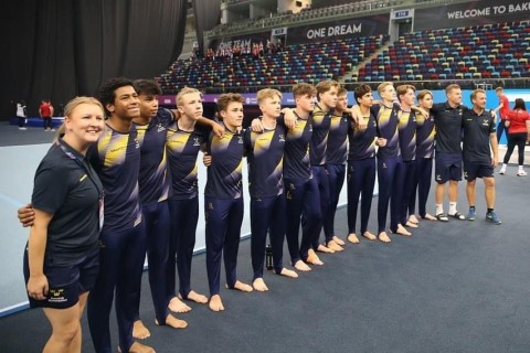 Bakıdakı Avropa çempionatı iştirakçılarının ilk podium məşqi - FOTO