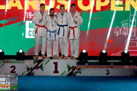 Azerbaijani karateka takes top spot at Belarus Open 2024 - PHOTO