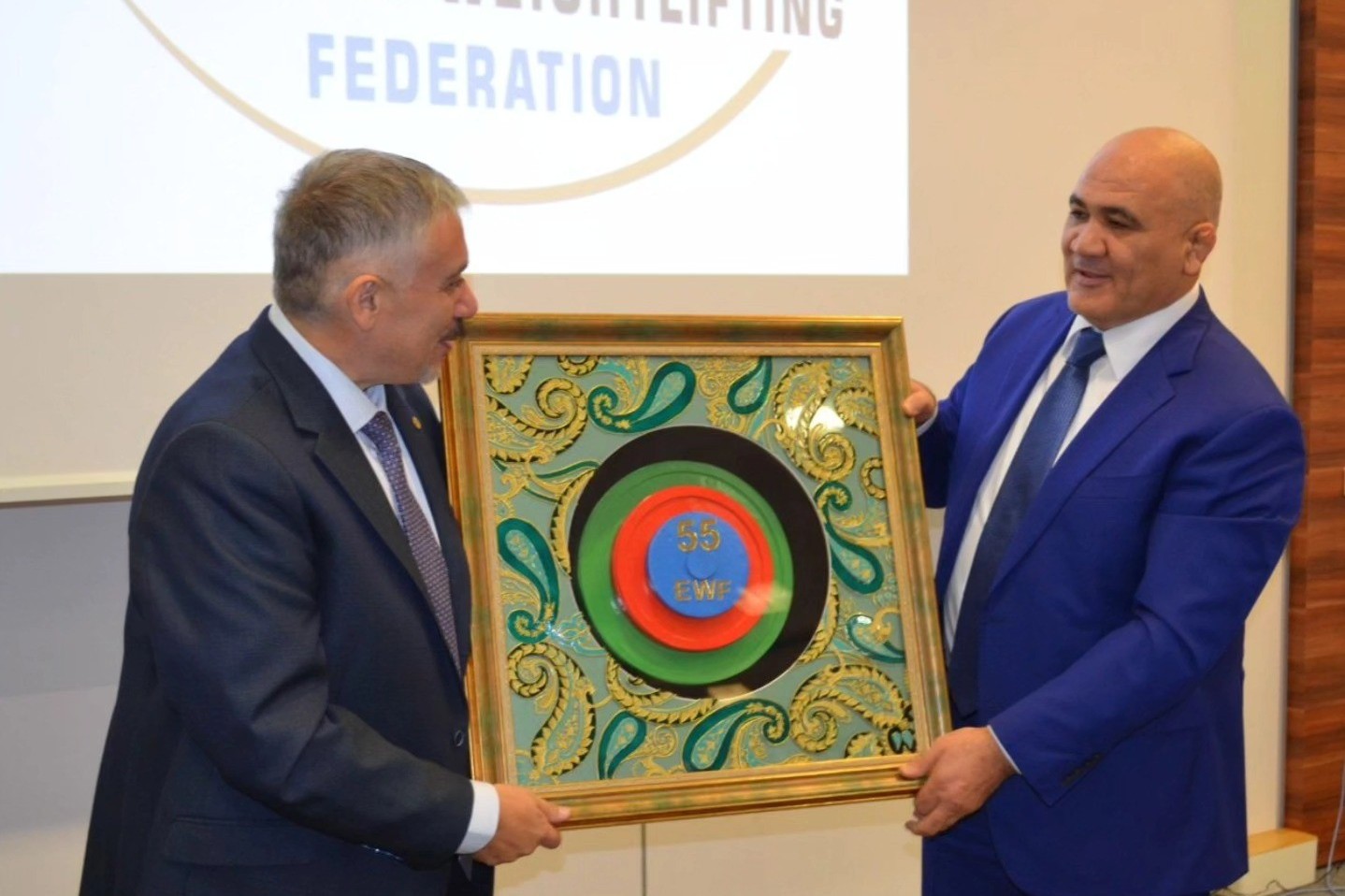 Special gift from Azerbaijan to the EWF President - PHOTO