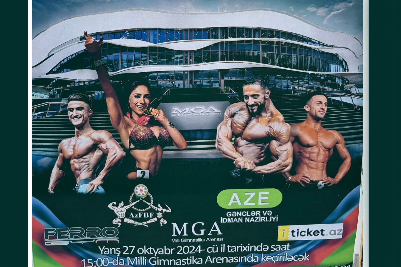 The national bodybuilding championship will be held tomorrow