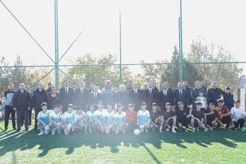 Kəngərlidə minifutbol meydançasında açılış - FOTO