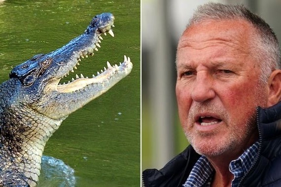 Cricket legend was saved at the last moment from being bait for crocodiles - PHOTO