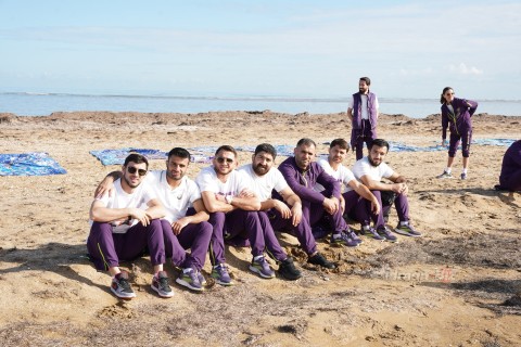 Azerbaijani Olympic prize winners in a flash mob - PHOTO