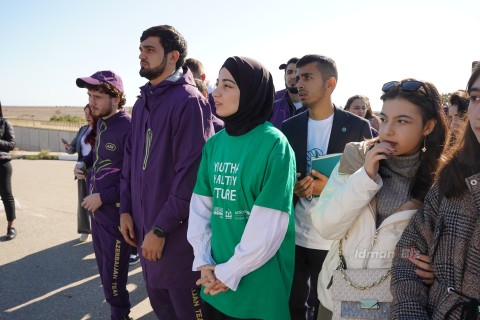 Azerbaijani Olympic prize winners in a flash mob - PHOTO