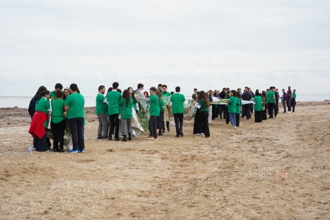 Azerbaijani Olympic prize winners in a flash mob - PHOTO