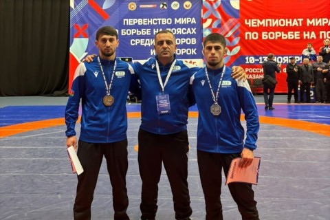 Two of Our Wrestlers on the Podium - PHOTO