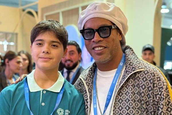 President’s grandson meets Ronaldinho at COP29 - PHOTO