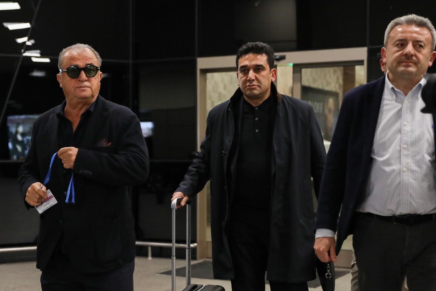 Fatih Terim and Galatasaray Vice President in Baku - PHOTO