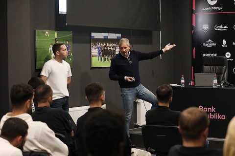 AFFA-da “Sabah”ın futbolçuları ilə görüş - FOTO