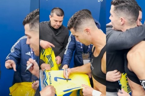 Opposing coach asked Ronaldo for an autograph