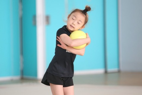 South Korean gymnasts train at the National Gymnastics Arena - PHOTO