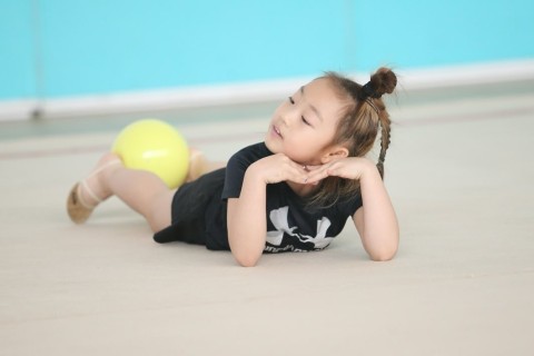 South Korean gymnasts train at the National Gymnastics Arena - PHOTO