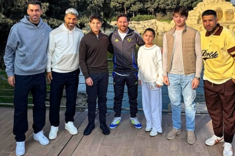 President's grandchildren meet Lionel Messi and Inter Miami stars in Baku